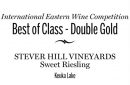 stever hill sweet riesling best class double gold int eastern wine comp award