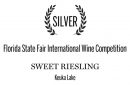 stever hill sweet riesling silver florida state fair int wine comp award