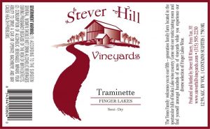 stever hill traminette semi dry label